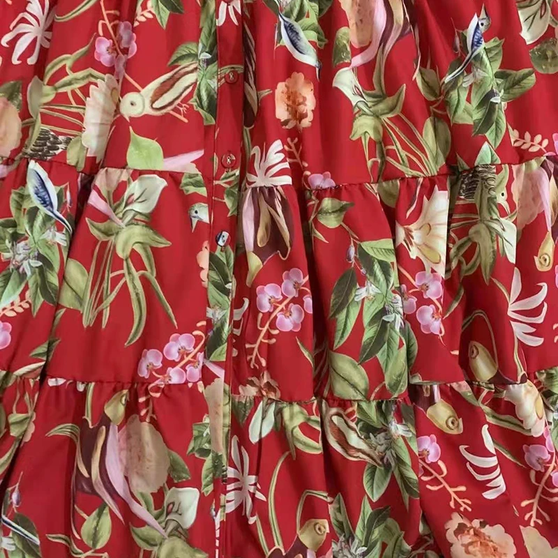 VGH Sexy Print Sling Dress For Women V Neck Sleeveless High Waist Hit Color Maxi Dresses Female Fashion New Clothing 2021 Summer 
VGH Sexy Print Sling Dress For Women V Neck Sleeveless High Waist Hit Color Maxi Dresses Female Fashion New Clothing 2021 Summer