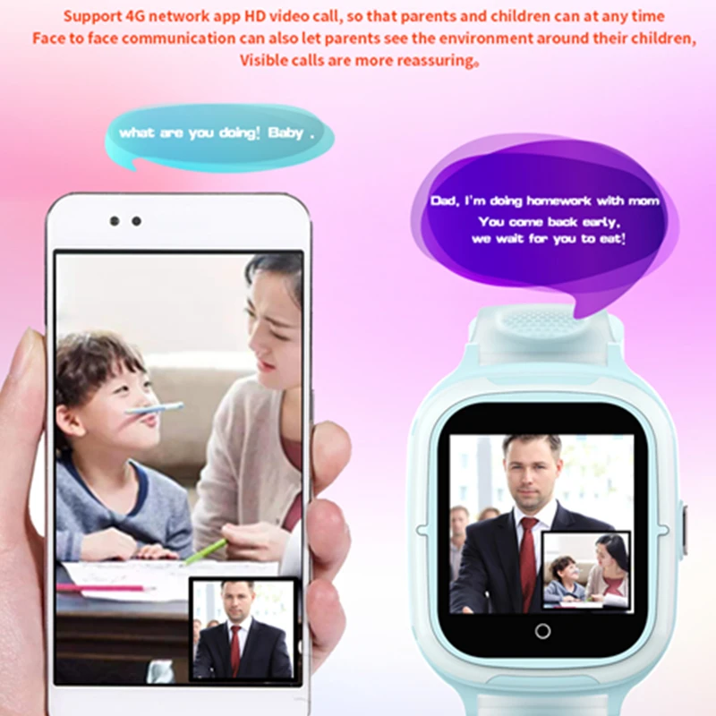 4G Kids Tracker Watch GPS LBS WIFI Location Remote Monitoring Video Call with Android IOS Fashion Children Smart Clock DF55
4G Kids Tracker Watch GPS LBS WIFI Location Remote Monitoring Video Call with Android IOS Fashion Children Smart Clock DF55