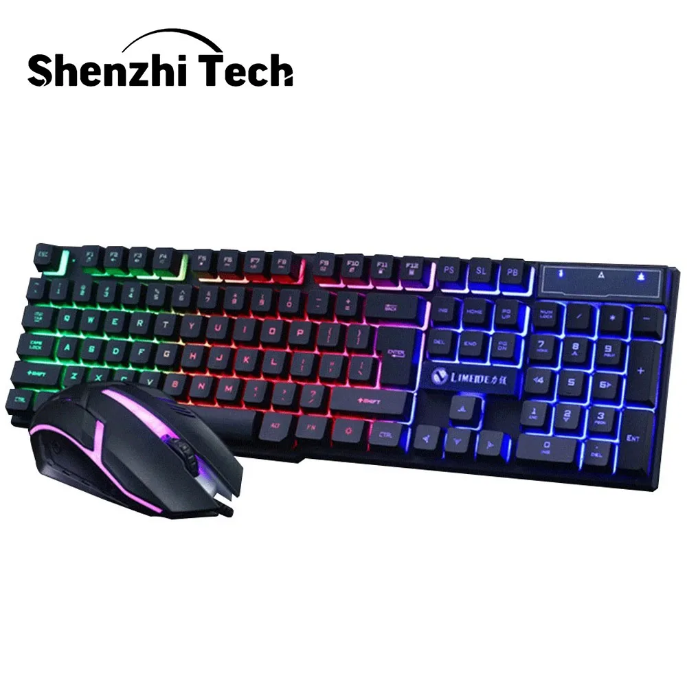 2020 USB Wired Gaming Keyboard and Mouse Combo Mechanical Feeling Ergonomic RGB Backli Keyboard for PC Laptop Gamers
2020 USB Wired Gaming Keyboard and Mouse Combo Mechanical Feeling Ergonomic RGB Backli Keyboard for PC Laptop Gamers