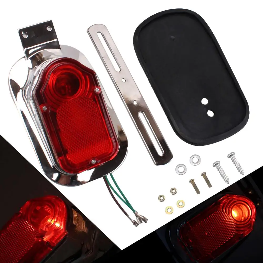 Motorcycle Tail Light Turn Signal Rear Tail Brake Stop Lamp for Choppers Cruisers Motorbike Modification 
Motorcycle Tail Light Turn Signal Rear Tail Brake Stop Lamp for Choppers Cruisers Motorbike Modification