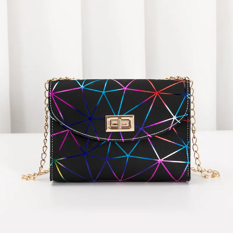 2021 Fashion Chain Black Crossobdy Bag For Women Small Holographic Messenger Shoulder Bag Ladies Hand Bag Purses Cross Body Bag
2021 Fashion Chain Black Crossobdy Bag For Women Small Holographic Messenger Shoulder Bag Ladies Hand Bag Purses Cross Body Bag
