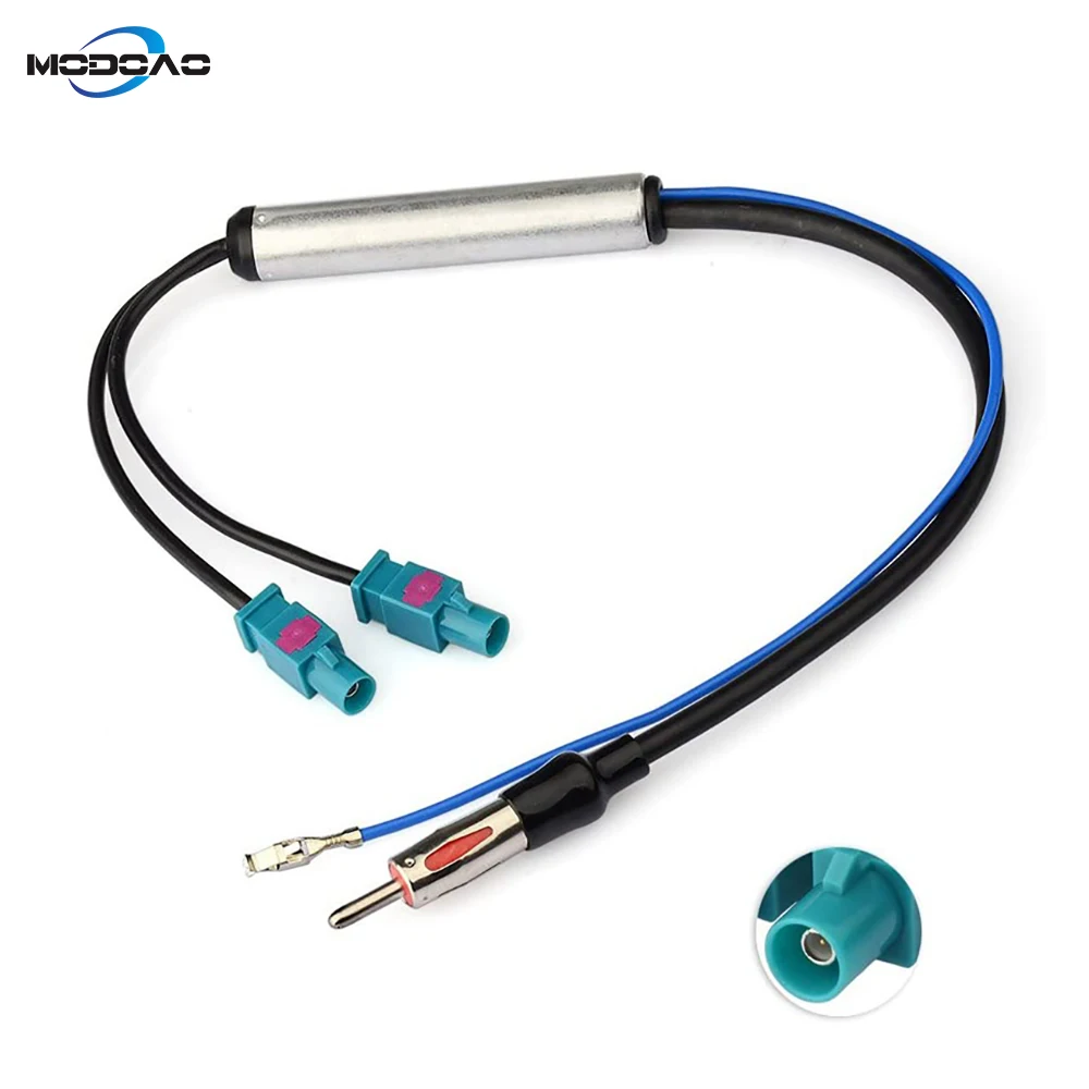 Новый автомобильный радиоадаптер, двойной кабель Fakra Z Plug к разъему DIN 12 В + кабель активного усилителя 30 см, совместим с BMW
Новый автомобильный радиоадаптер, двойной кабель Fakra Z Plug к разъему DIN 12 В + кабель активного усилителя 30 см, совместим с BMW