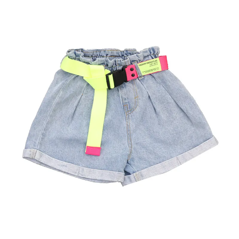 Girls High Waist Denim Shorts with Belt Baby Girls Jeans Shorts Summer Cute Kids Clothes for Teenagers Girls
Girls High Waist Denim Shorts with Belt Baby Girls Jeans Shorts Summer Cute Kids Clothes for Teenagers Girls