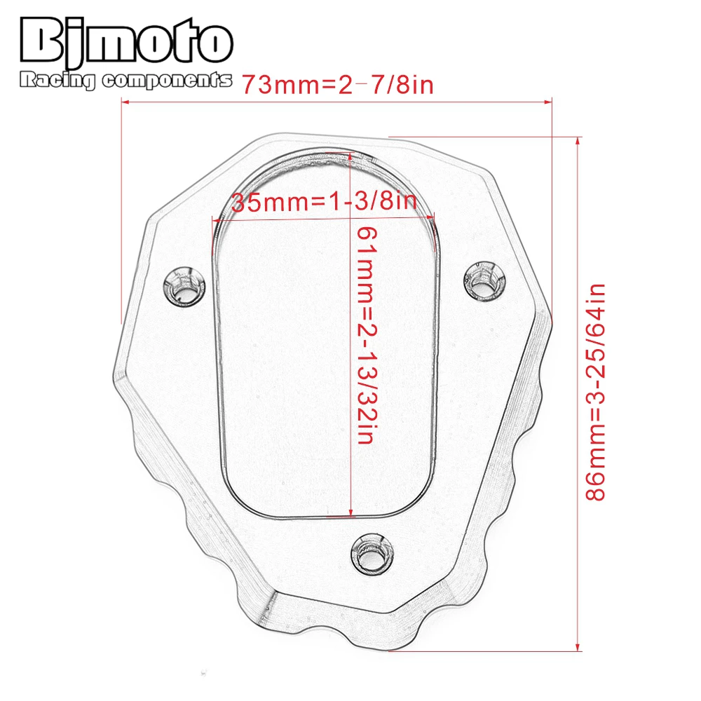 BJMOTO Motorcycle CNC Side Stand Pad Enlargement For BMW F750GS F850GS 2018 2019 Kickstand Extension Plate
BJMOTO Motorcycle CNC Side Stand Pad Enlargement For BMW F750GS F850GS 2018 2019 Kickstand Extension Plate
