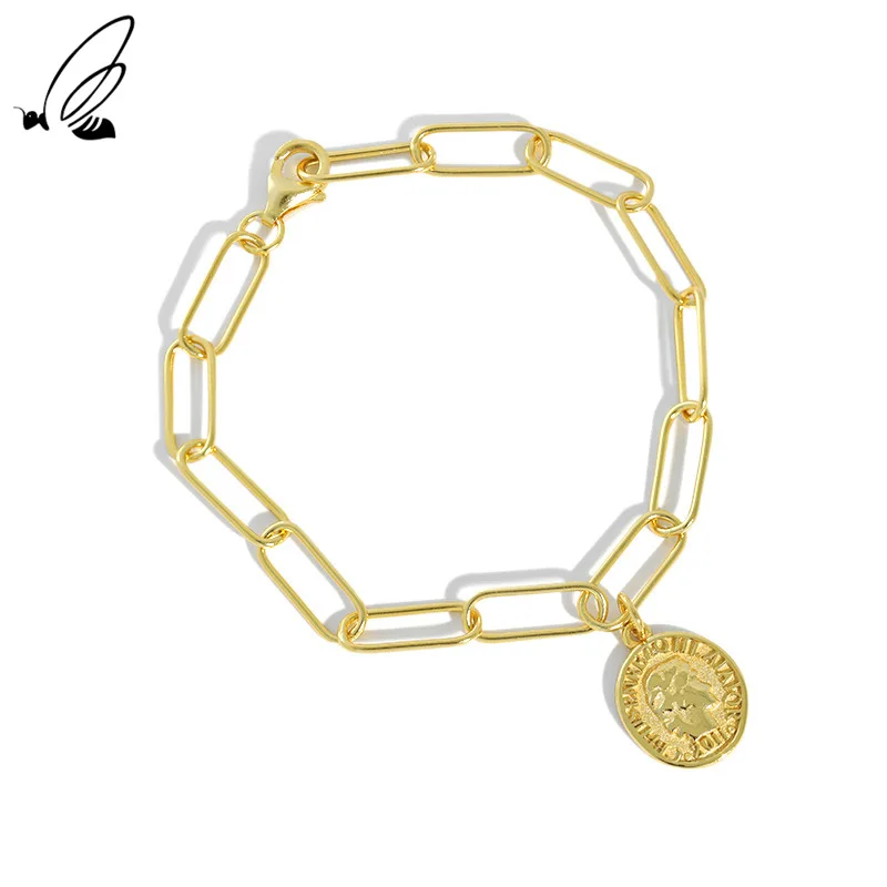 S'STEEL Real 925 Sterling Silver Bracelets For Women Geometry Coin Gold Chain Zilveren Armband 925 Armbanden Dames Fine Jewelry
S'STEEL Real 925 Sterling Silver Bracelets For Women Geometry Coin Gold Chain Zilveren Armband 925 Armbanden Dames Fine Jewelry