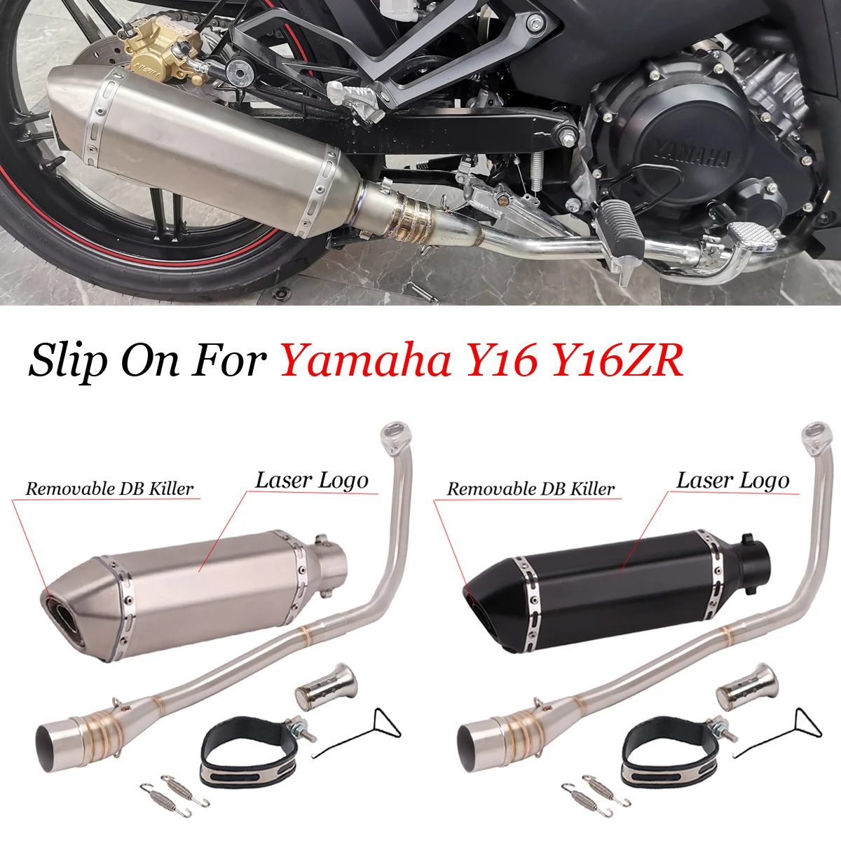 Слипоны для Yamaha Y16 Y16ZR Y 16 ZR мотоциклетная полная выхлопная система, мото модификация, передний Соединительный Глушитель Трубы
Слипоны для Yamaha Y16 Y16ZR Y 16 ZR мотоциклетная полная выхлопная система, мото модификация, передний Соединительный Глушитель Трубы