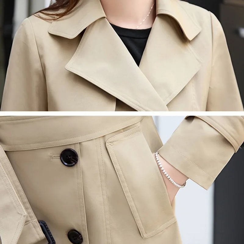 2020 Autumn Trench Coat for Women Casual Turn-down Collar Overcoat Slim Double Breasted With Belt Windbreaker Female Long Coat
2020 Autumn Trench Coat for Women Casual Turn-down Collar Overcoat Slim Double Breasted With Belt Windbreaker Female Long Coat