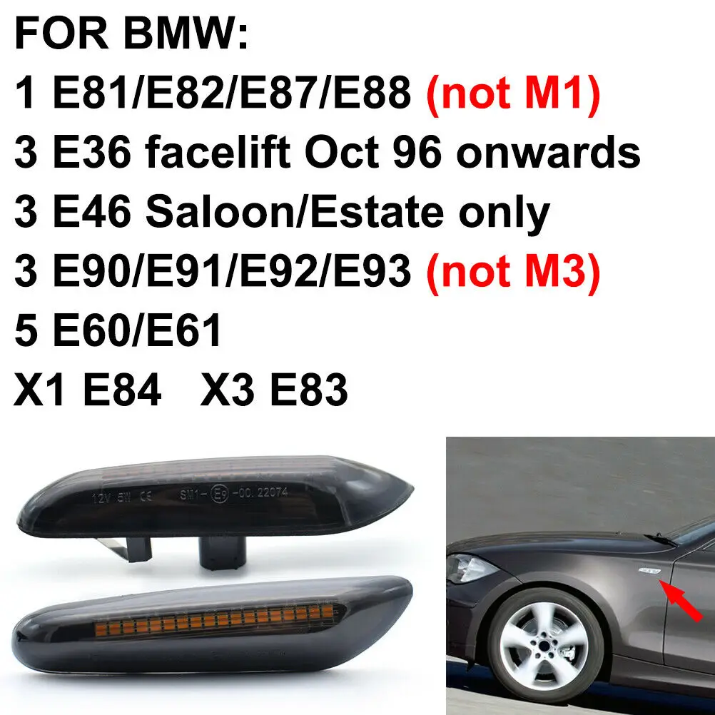 1 пара Автомобильные светодиодные габаритные огни для BMW E46 E60 E82 E83 E90 E92 |