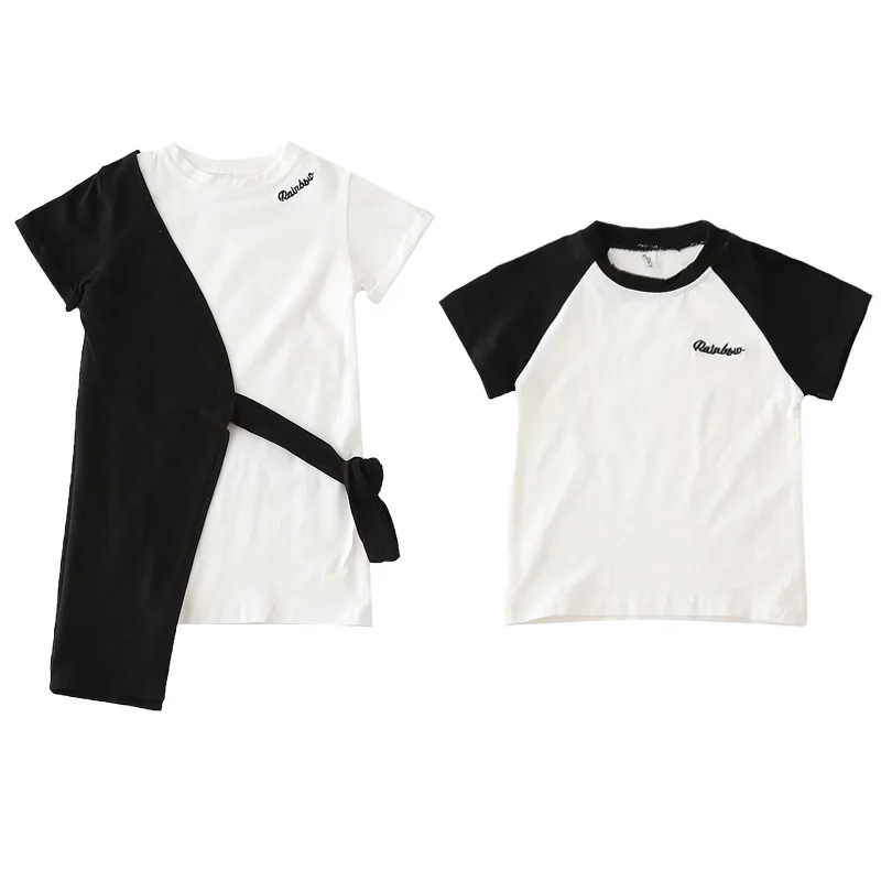 2021 Summer Parent-children's Round Neck Short Sleeve Embroidered T-Shirt
2021 Summer Parent-children's Round Neck Short Sleeve Embroidered T-Shirt