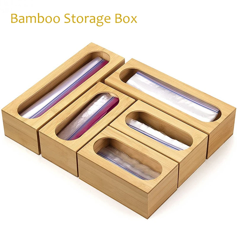Bamboo Storage Box Solid Color Bamboo Ziplock Bag Storage Holder For Kitchen Drawer with Gallon Snack and Variety Size Bag
Bamboo Storage Box Solid Color Bamboo Ziplock Bag Storage Holder For Kitchen Drawer with Gallon Snack and Variety Size Bag