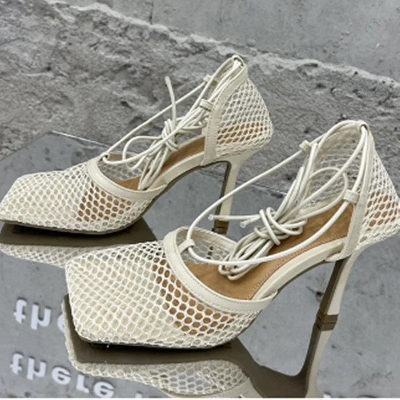 Fashion Summer New Style Casual Mesh Breathable Square Toe High Heels Stiletto Straps
Fashion Summer New Style Casual Mesh Breathable Square Toe High Heels Stiletto Straps