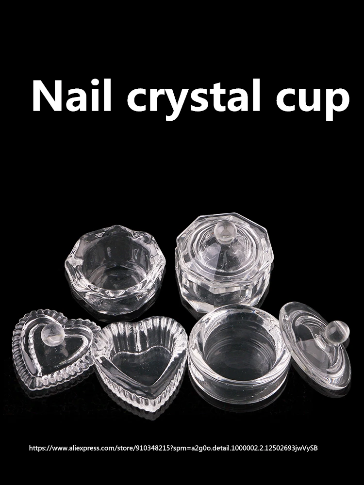 Nail Crystal Glass Cup for Acrylic Clear Crystal Bowl Acrylic Powder Liquid Holder Dappen Dish Nail Art Tool Salon Equipment 
Nail Crystal Glass Cup for Acrylic Clear Crystal Bowl Acrylic Powder Liquid Holder Dappen Dish Nail Art Tool Salon Equipment