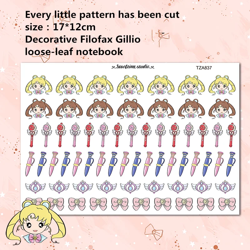 1pc Kawaii cute Beautiful girl magic wand character sticker Decorative Stationery Sticker DIY Stickers School office supplies
1pc Kawaii cute Beautiful girl magic wand character sticker Decorative Stationery Sticker DIY Stickers School office supplies