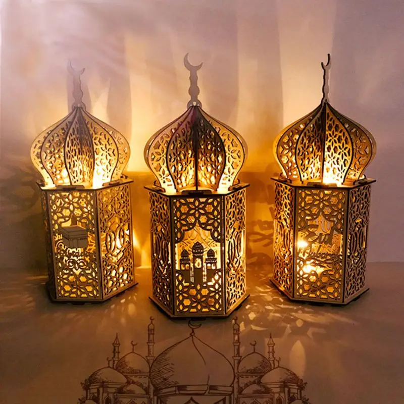 Muslim Festival Light Ramadan Eid Mubarak Decorations Wooden LED Lamp Palace Islam Party Supplies
Muslim Festival Light Ramadan Eid Mubarak Decorations Wooden LED Lamp Palace Islam Party Supplies