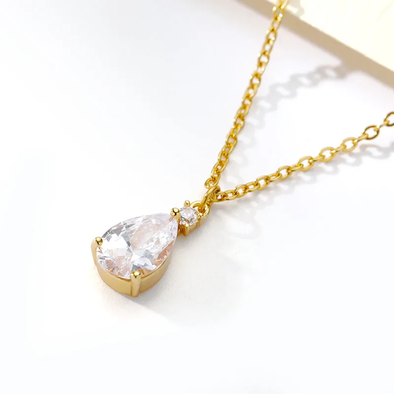 Cubic Zircon Waterdrop Pendant Necklace For Women Zircon Water Drop Gold Stainless Steel Necklace Aesthetic Wedding Jewelry Gift
Cubic Zircon Waterdrop Pendant Necklace For Women Zircon Water Drop Gold Stainless Steel Necklace Aesthetic Wedding Jewelry Gift