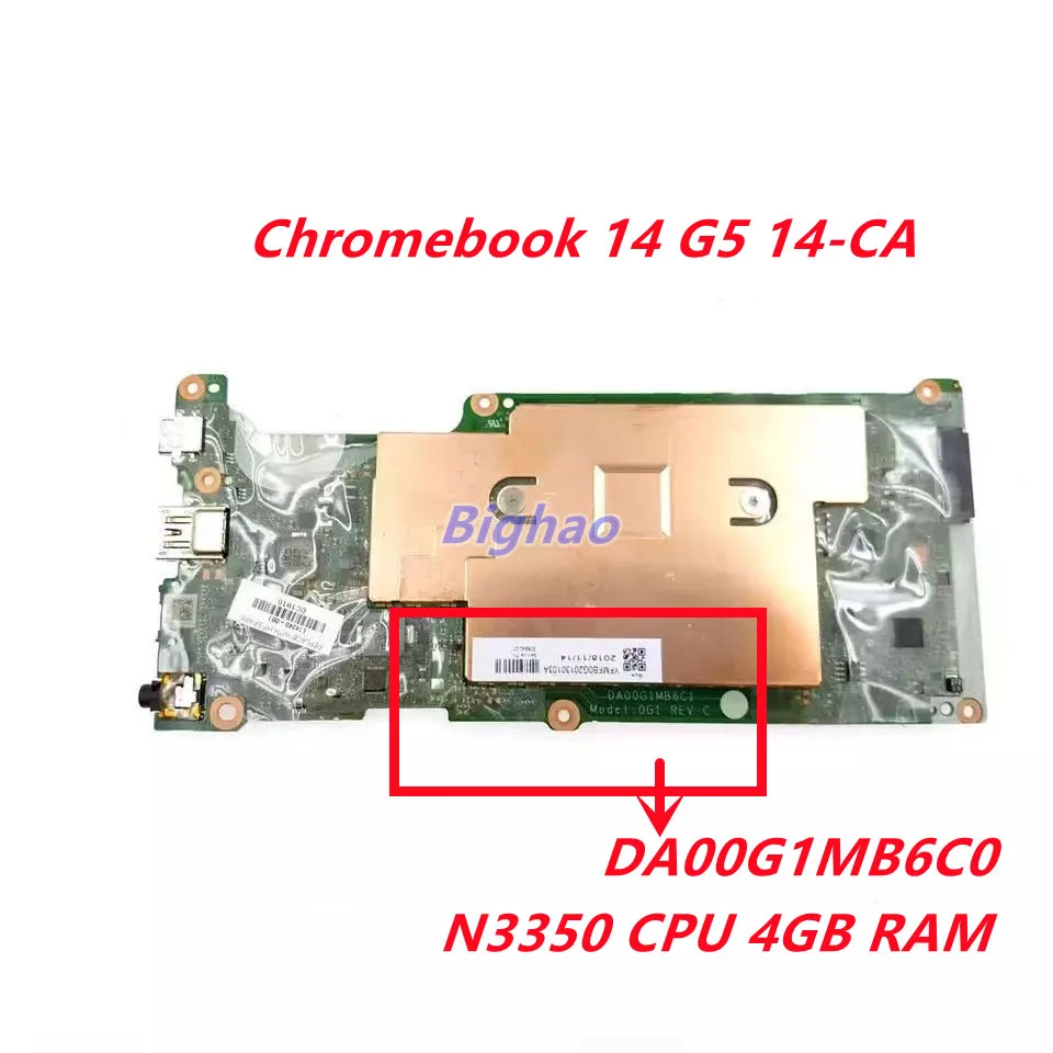 Оригинальная материнская плата для ноутбука HP Chromebook 14 G5 14-CA с процессором N3350, 4 Гб ОЗУ, DA00G1MB6C0, DA00G1MB6C1, 100% Протестировано, ОК
Оригинальная материнская плата для ноутбука HP Chromebook 14 G5 14-CA с процессором N3350, 4 Гб ОЗУ, DA00G1MB6C0, DA00G1MB6C1, 100% Протестировано, ОК