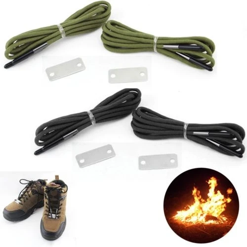 Wilderness Survival Emergency Shoelace Fire Starter Scrapper 550 Paracord Laces Gear
Wilderness Survival Emergency Shoelace Fire Starter Scrapper 550 Paracord Laces Gear
