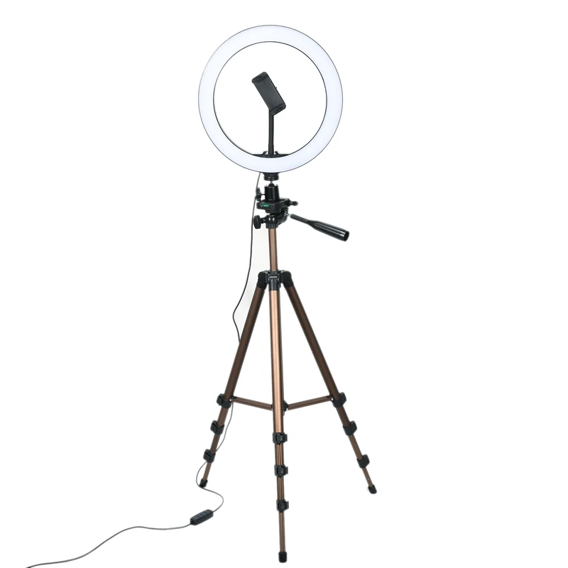 10 Inch Selfie Ring Light with 50 Inch Tripod Stand & Phone Holder for Makeup Live Stream, LED Camera Ring Light with Remote Shu
10 Inch Selfie Ring Light with 50 Inch Tripod Stand & Phone Holder for Makeup Live Stream, LED Camera Ring Light with Remote Shu