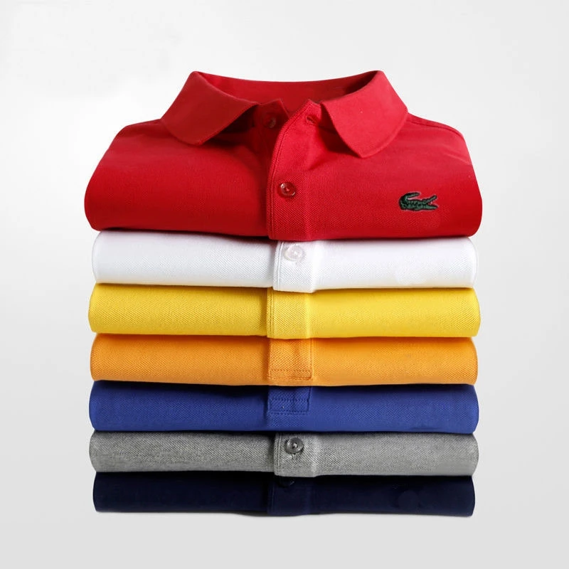 European Brand New Spring And Autumn 100% Pure Cotton Casual Fashion Men's T-shirt Short-sleeved Solid Color Polo Shirt 
European Brand New Spring And Autumn 100% Pure Cotton Casual Fashion Men's T-shirt Short-sleeved Solid Color Polo Shirt