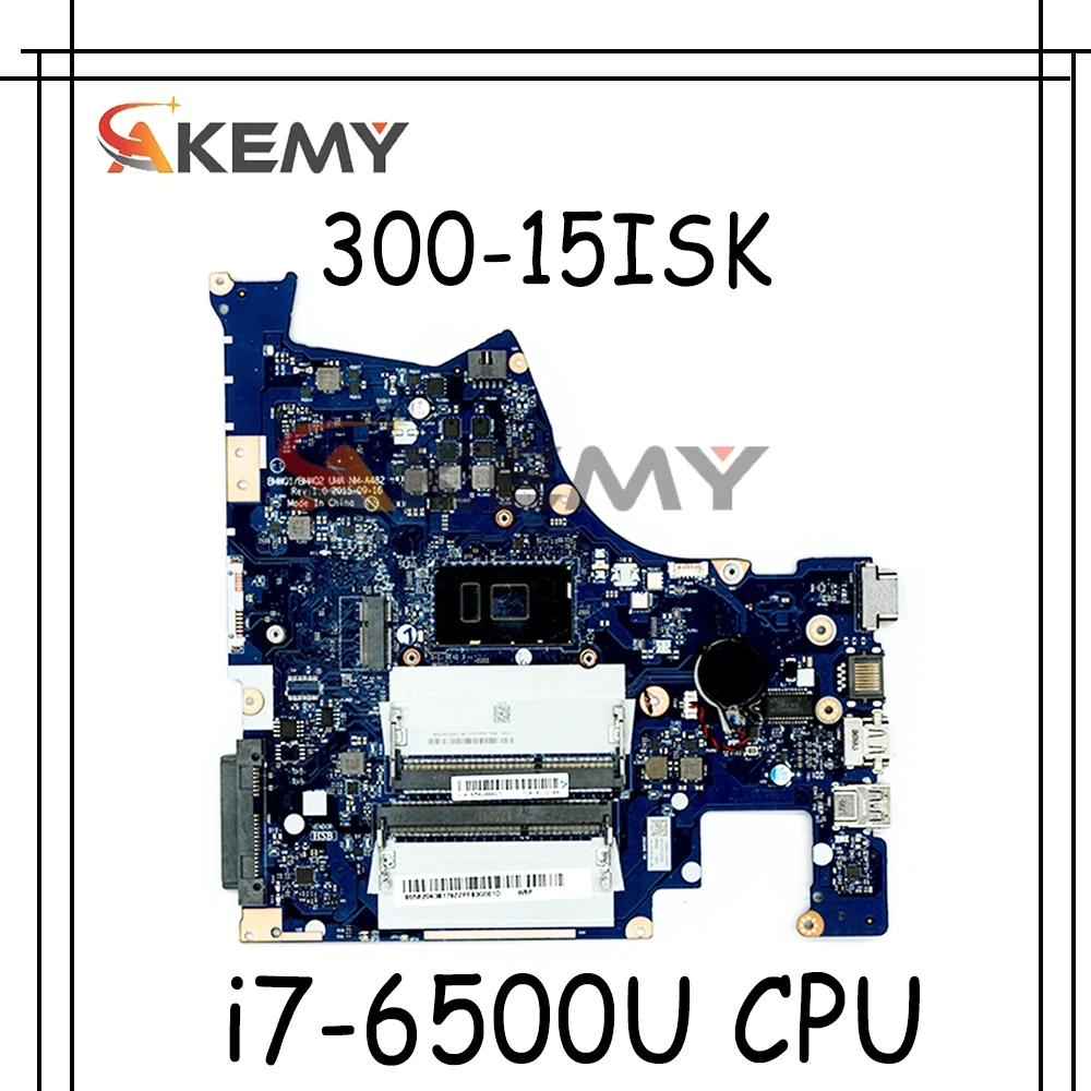 

BMWQ1 BMWQ2 NM-A482 для Lenovo IdeaPad 300-15 300-15ISK 15,6 дюймовый ноутбук материнская плата i7-6500U процессор DDR3L