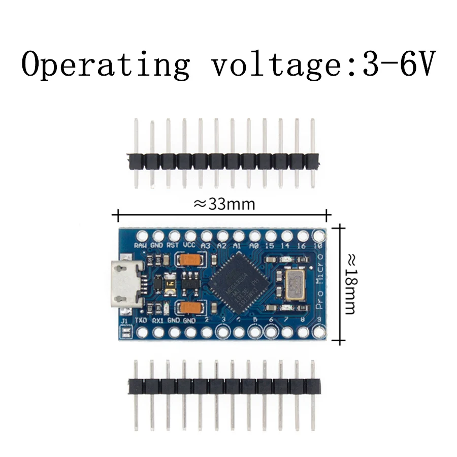 10 шт. модуль TENSTAR ROBOT с Загрузчиком новый Pro Micro ATmega32U4 5 В/16 МГц черный/синий цвет|pro