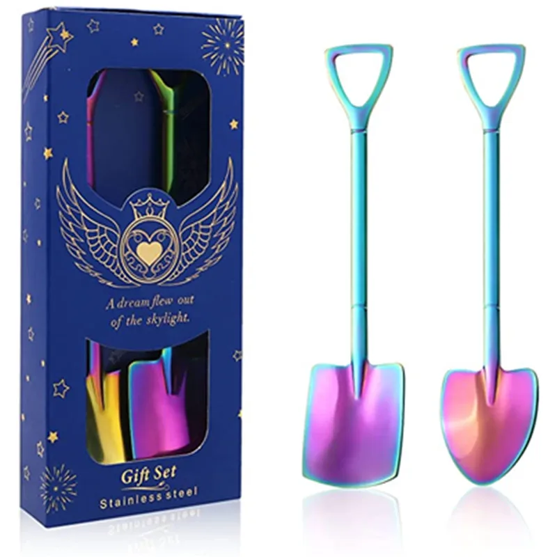 Stainless Steel Shovel Coffee Spoon Set Scoop Shovel Creative Tea-spoon Ice Cream Dessert Spoon Flatware Birthday Gift Tableware
Stainless Steel Shovel Coffee Spoon Set Scoop Shovel Creative Tea-spoon Ice Cream Dessert Spoon Flatware Birthday Gift Tableware