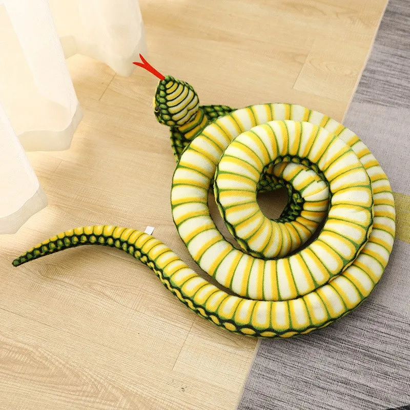 240cm Simulation Snake Cobra Plush Toys Realistic Stuffed Wild Animal Soft Snake Toys Funny Gift for Children Xmas Gift
240cm Simulation Snake Cobra Plush Toys Realistic Stuffed Wild Animal Soft Snake Toys Funny Gift for Children Xmas Gift
