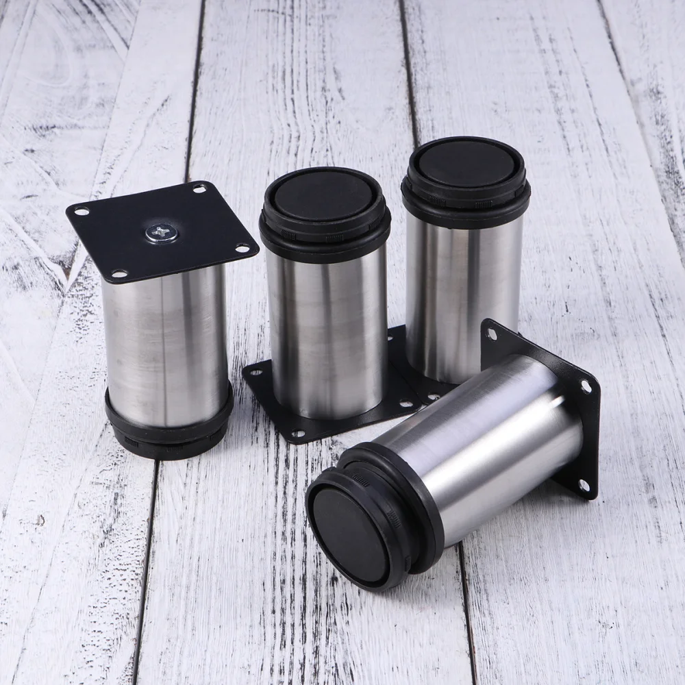 4pcs Stainless Steel Furniture Support Feet Adjustable Replacement Cabinet Legs Sofa Coffee Table Support Legs for Home (50x80mm 
4pcs Stainless Steel Furniture Support Feet Adjustable Replacement Cabinet Legs Sofa Coffee Table Support Legs for Home (50x80mm