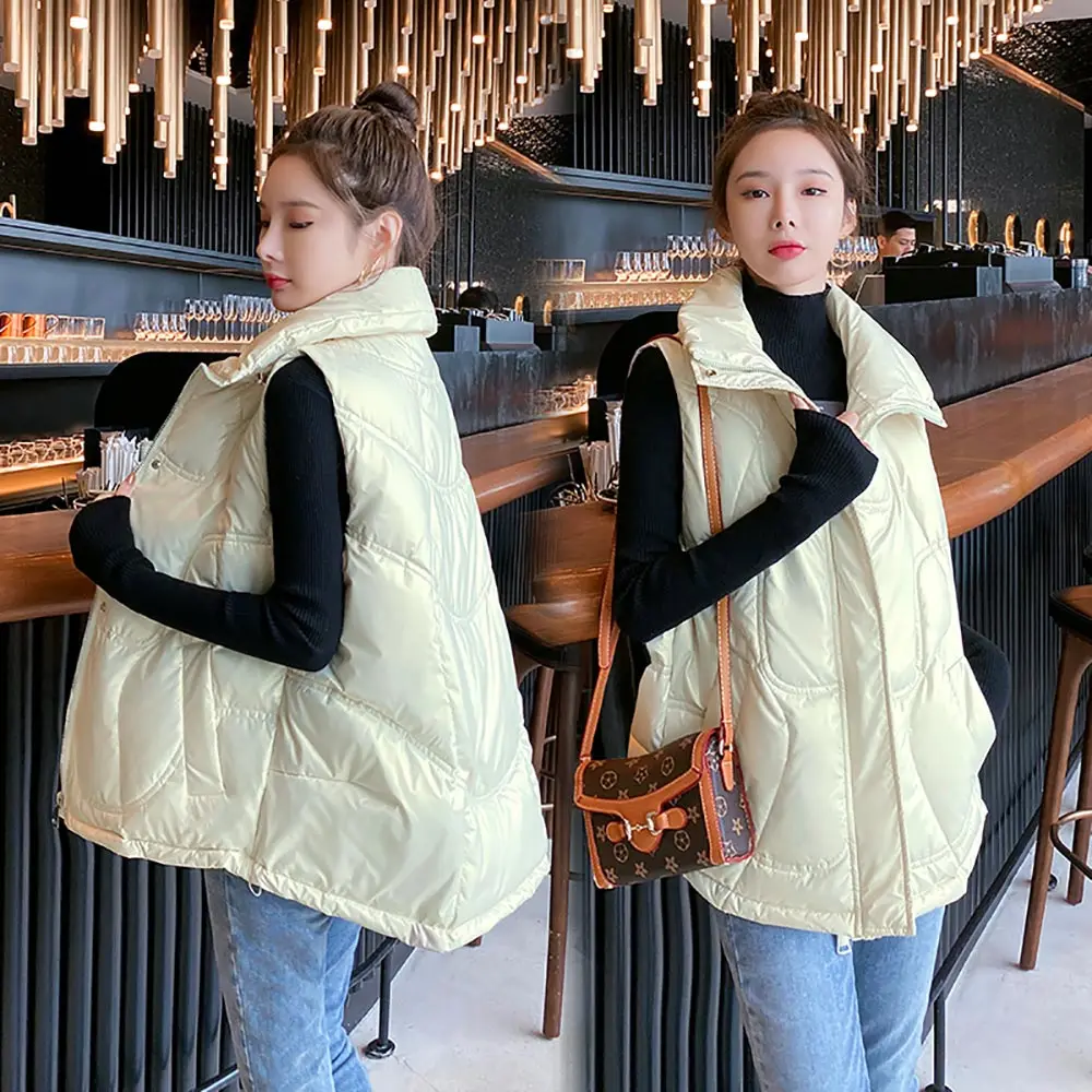 GRELLER 2021 Women Autumn Winter Vest Jacket Female Fashion White Duck Down Vest Coat Casual Sleeveless Winter Waistcoat Female
GRELLER 2021 Women Autumn Winter Vest Jacket Female Fashion White Duck Down Vest Coat Casual Sleeveless Winter Waistcoat Female