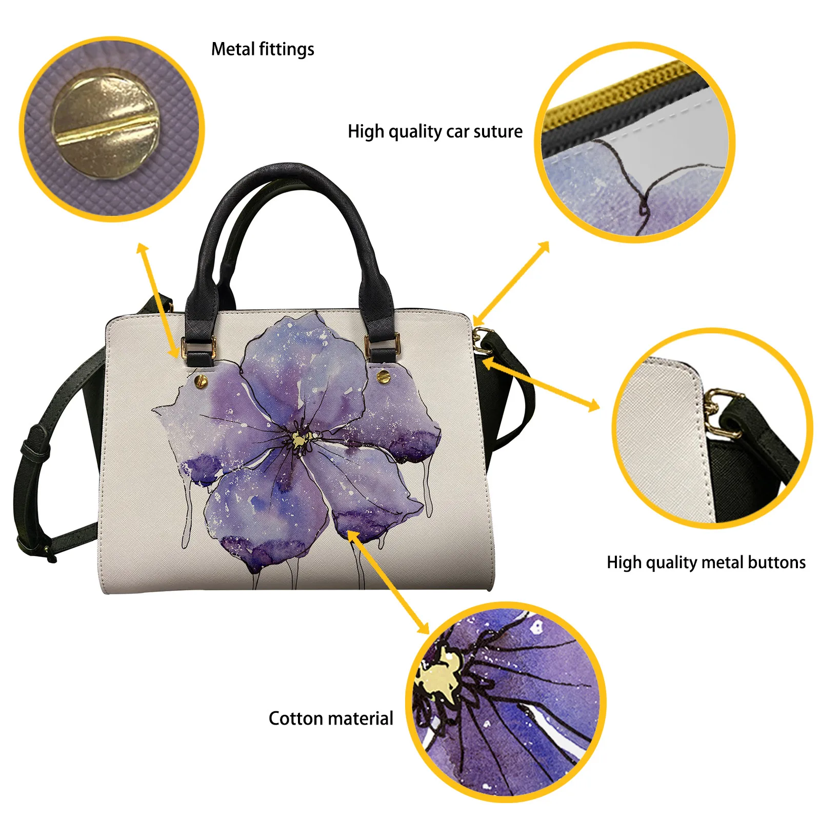 New Style Customized Women Totes Purse Set Images Logo Names Print Custom PU Leather Handbags Party Female Bag
New Style Customized Women Totes Purse Set Images Logo Names Print Custom PU Leather Handbags Party Female Bag