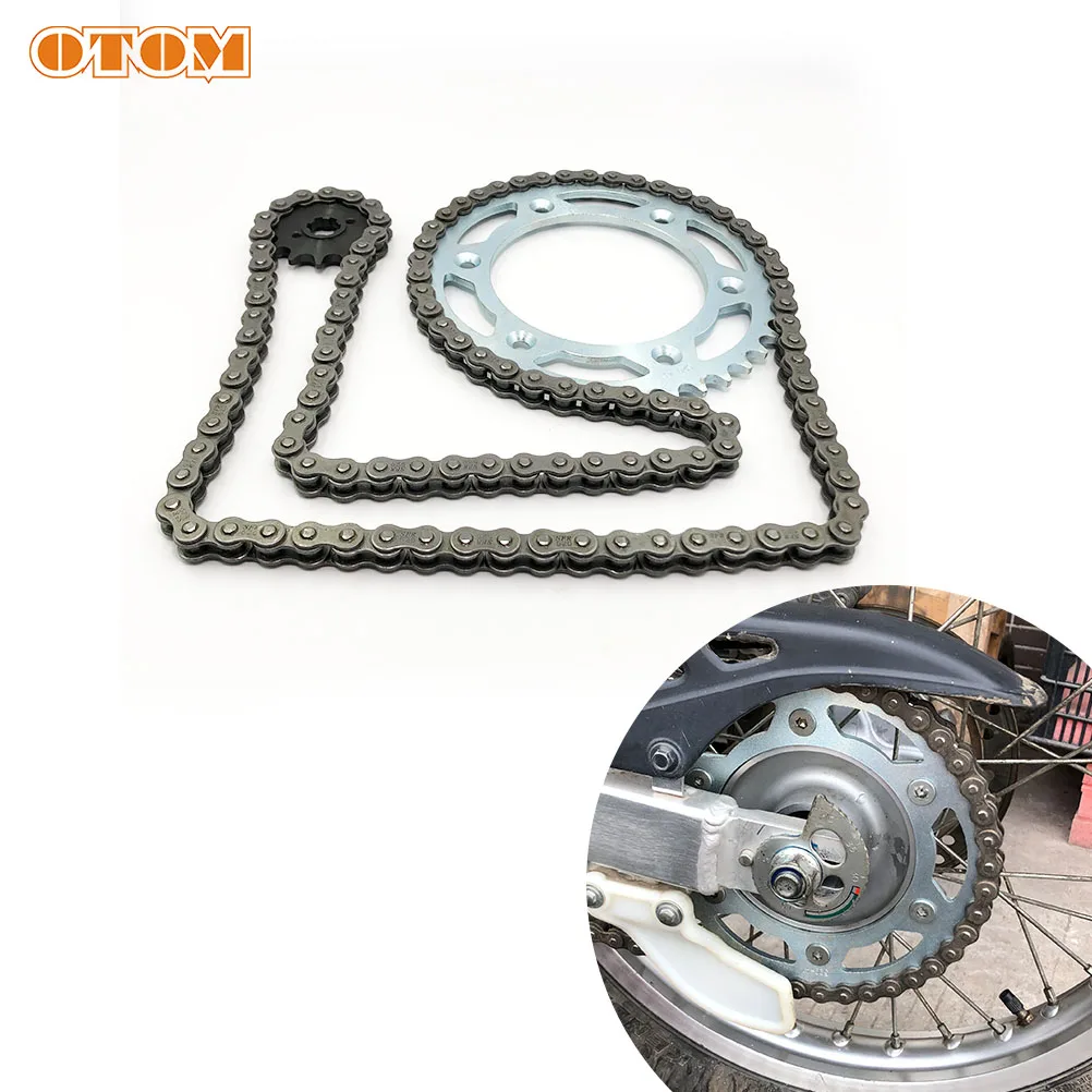 OTOM Motorcycle 520 Set of Chain For HONDA CRF CRF230L CRF230M SL230 XR230 Pit Dirt Bike Small Sprocket Chainring Chain Plate
OTOM Motorcycle 520 Set of Chain For HONDA CRF CRF230L CRF230M SL230 XR230 Pit Dirt Bike Small Sprocket Chainring Chain Plate