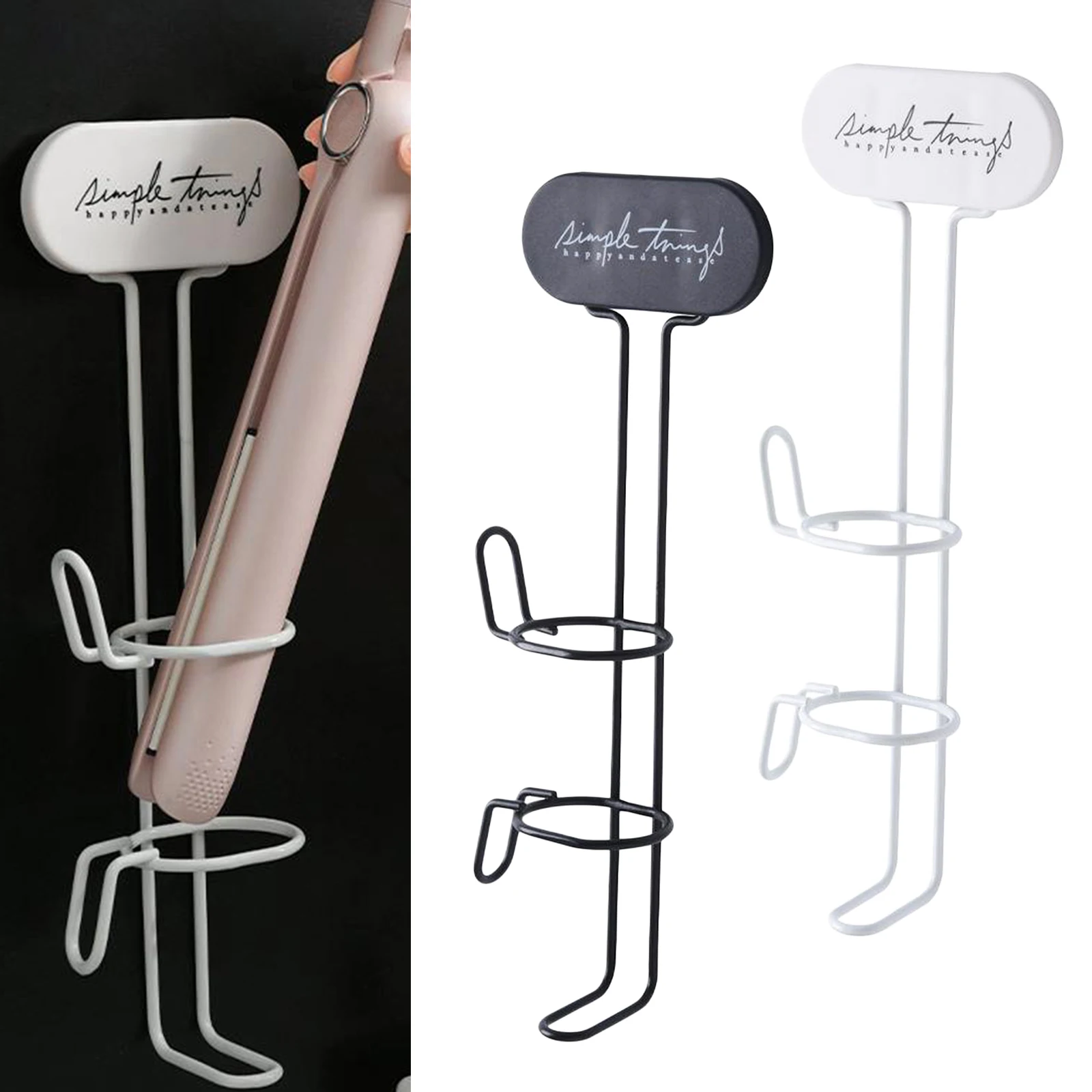 Hair Curling Iron Holder Wall Mounted Self Adhesive, Hair Straighteners Rack Bathroom Curling Wands Flat Irons Organizer
Hair Curling Iron Holder Wall Mounted Self Adhesive, Hair Straighteners Rack Bathroom Curling Wands Flat Irons Organizer