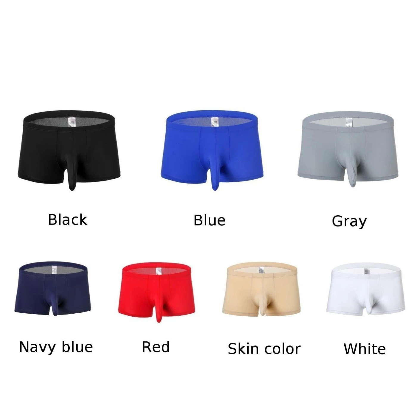 Men's Boxer Shorts Underwear Elephant Nose Underwear Breathable Comfy Briefs Ice Silk Men's Briefs Bullets Separated
Men's Boxer Shorts Underwear Elephant Nose Underwear Breathable Comfy Briefs Ice Silk Men's Briefs Bullets Separated