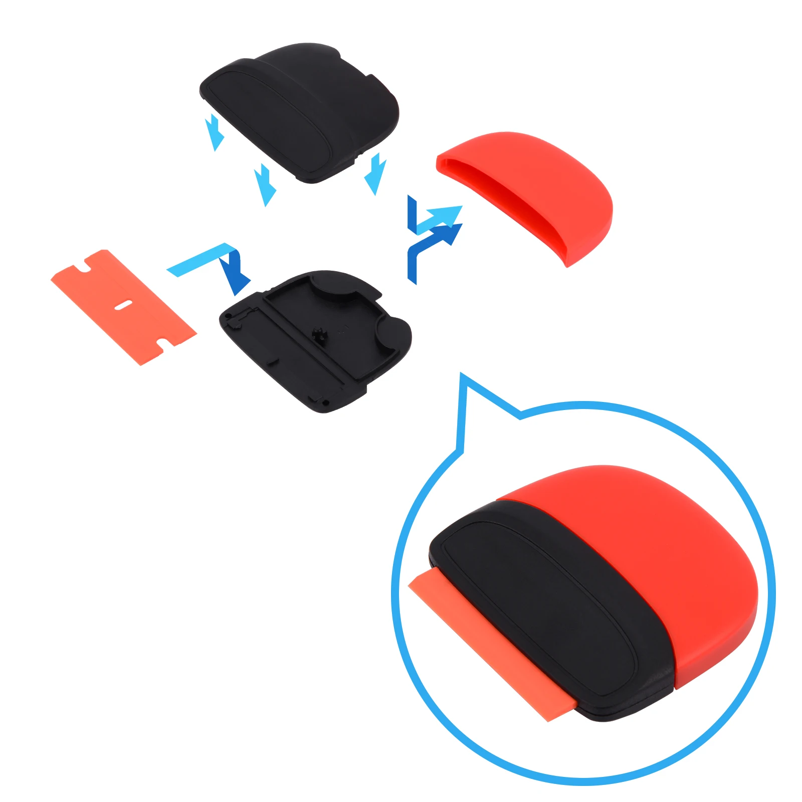 FOSHIO 3/6pcs Car Wash Razor Scraper Plastic Blade Carbon Fiber Tinting Sticker Remove Squeegee Wrapping Vinyl Applicator Tools
FOSHIO 3/6pcs Car Wash Razor Scraper Plastic Blade Carbon Fiber Tinting Sticker Remove Squeegee Wrapping Vinyl Applicator Tools