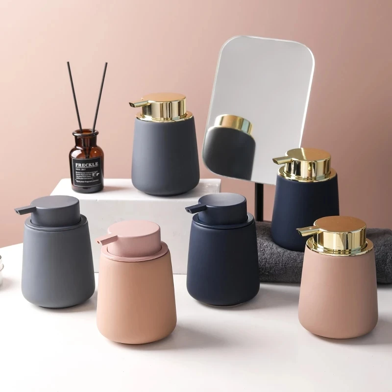 Bathroom Liquid Soap Dispenser Ceramic Hand Sanitizer Shampoo Bottle Pressing Shower Gel Foam Dispenser Bathroom Accessories Set
Bathroom Liquid Soap Dispenser Ceramic Hand Sanitizer Shampoo Bottle Pressing Shower Gel Foam Dispenser Bathroom Accessories Set