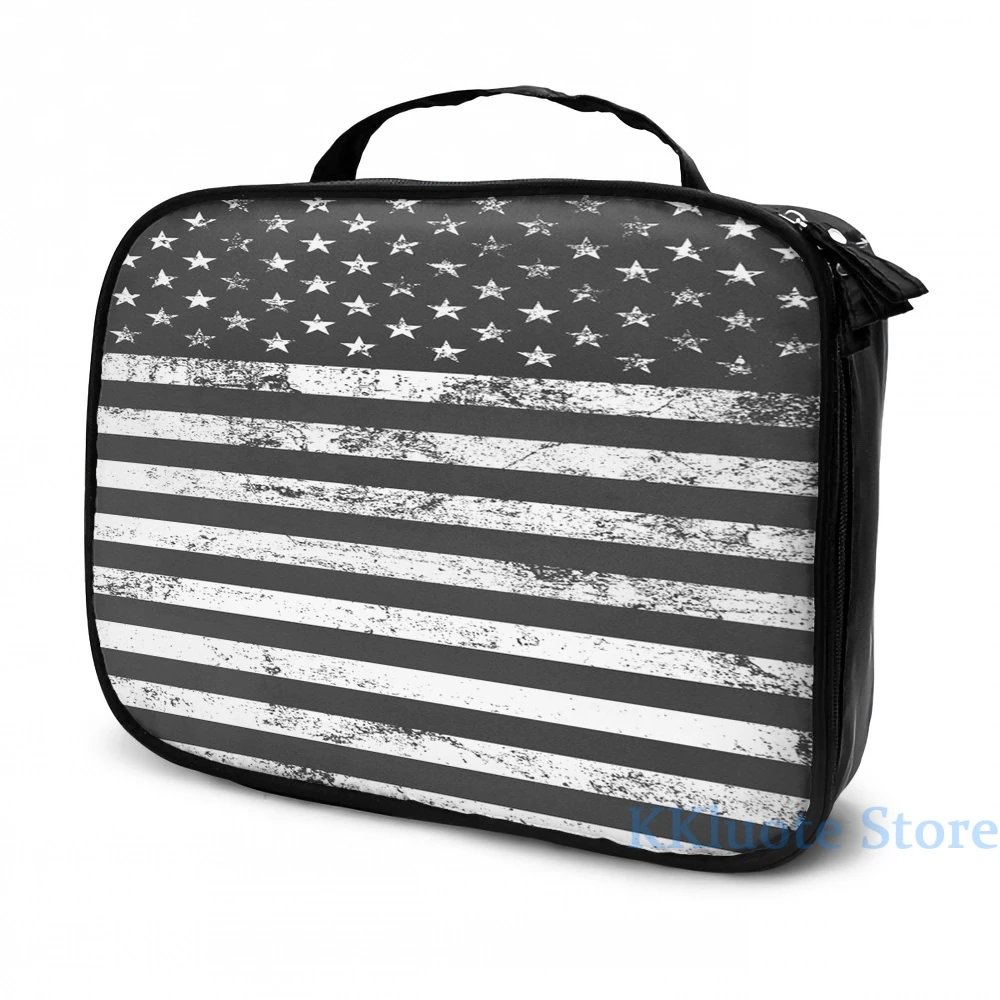 Забавный рюкзак с графическим принтом и американским флагом (темный) USB-зарядкой