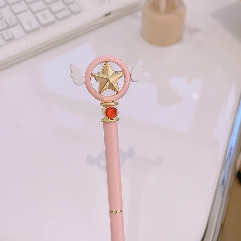 Cute Pen Anime Sailor Moon Magic Card Captor Sakura pen Metal Press Ballpoint Pens cosplay prop School Writing Gift
Cute Pen Anime Sailor Moon Magic Card Captor Sakura pen Metal Press Ballpoint Pens cosplay prop School Writing Gift