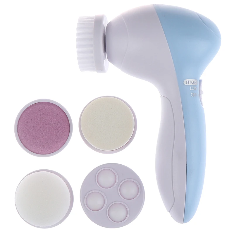 5 In 1 Pore Cleaner Body Massager Replaceable Head Brush Beauty Tool Electric Face Cleansing Brush Facial Brush Deep Cleaning
5 In 1 Pore Cleaner Body Massager Replaceable Head Brush Beauty Tool Electric Face Cleansing Brush Facial Brush Deep Cleaning