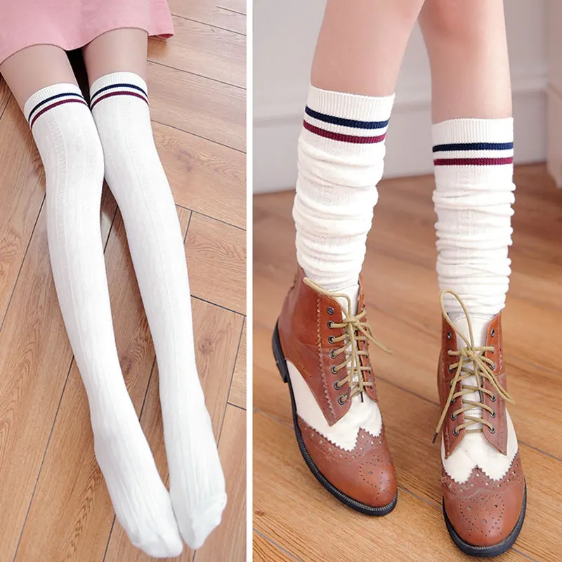 Newest New Fashion Cotton Sexy Striped Thigh High Over The Knee Socks Long Stockings For Girls Ladies Women Promotion
Newest New Fashion Cotton Sexy Striped Thigh High Over The Knee Socks Long Stockings For Girls Ladies Women Promotion