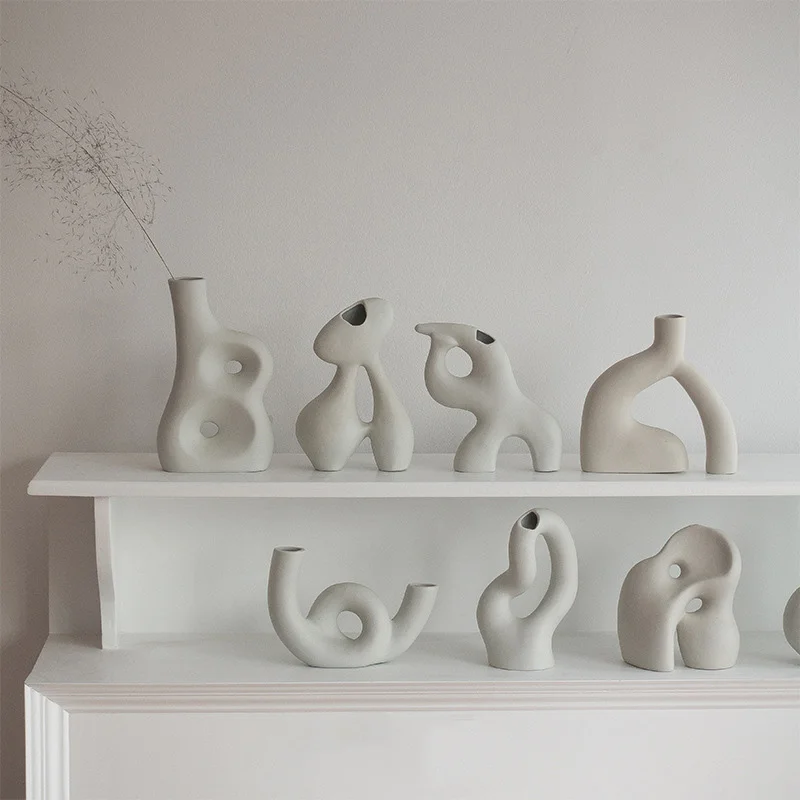 Nordic INS Wind Ceramic Dried Flower Vase Simple And Creative Hydroponic Flower Living Room Home Furnishings Decorate
Nordic INS Wind Ceramic Dried Flower Vase Simple And Creative Hydroponic Flower Living Room Home Furnishings Decorate