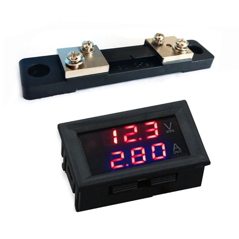 

LED 2 in1 Ammeter Voltmeter Modified Automotive Voltage Test LXAF