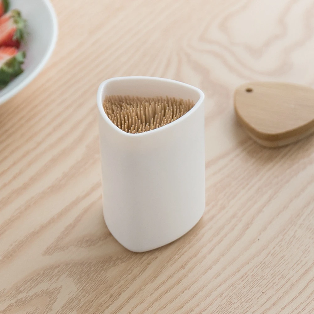 Plastic Toothpick Box with Wooden Lid Dustproof Single Hole Desktop Container Toothpicks Jar for Household Table
Plastic Toothpick Box with Wooden Lid Dustproof Single Hole Desktop Container Toothpicks Jar for Household Table