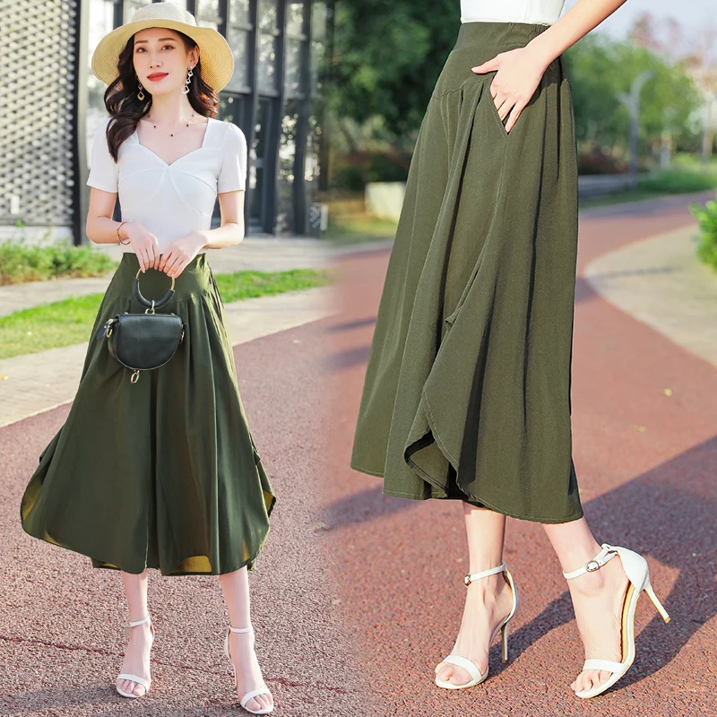 Summer silk Wide Leg Pants Women Casual Solid Color Loose Korean Trousers Women Black Pants High Waist Summer
Summer silk Wide Leg Pants Women Casual Solid Color Loose Korean Trousers Women Black Pants High Waist Summer