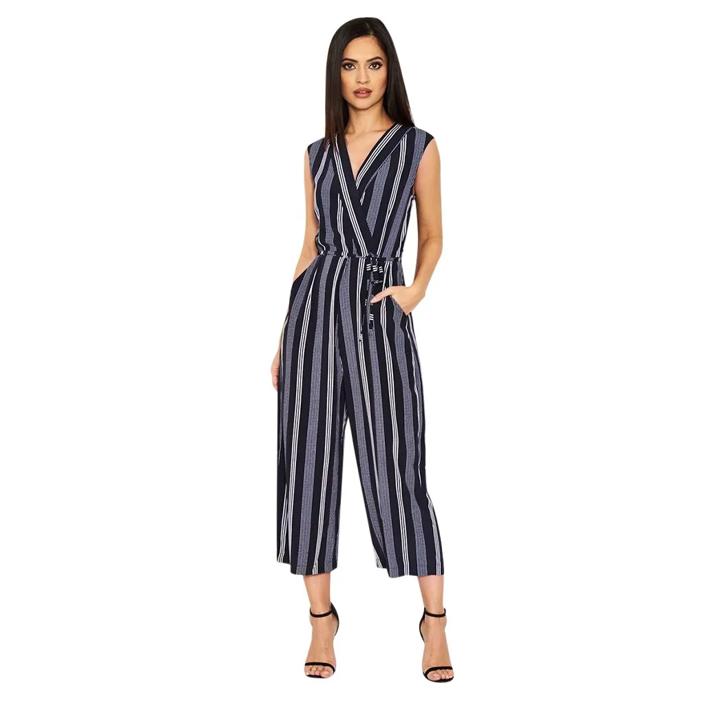 Women Jumpsuits Sexy Striped Fashion Women Sleeveless Костюмы Летние Женские Long Playsuit Jumpsuit Ropa De Mujer
Women Jumpsuits Sexy Striped Fashion Women Sleeveless Костюмы Летние Женские Long Playsuit Jumpsuit Ropa De Mujer