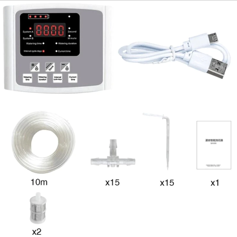 MXLB Flexible Irrigation Programs Garden Water Timer Battery Plug-in Switch at Will Hanging Design Automatic Water Timer
MXLB Flexible Irrigation Programs Garden Water Timer Battery Plug-in Switch at Will Hanging Design Automatic Water Timer