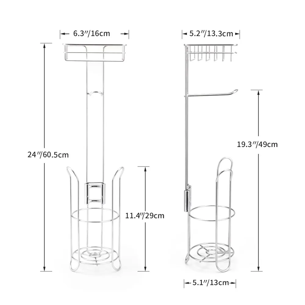 Stainless Steel Toilet Paper Roll Dispenser Bathroom Paper Holder Stand Home Storage Shelf for Cell Phone
Stainless Steel Toilet Paper Roll Dispenser Bathroom Paper Holder Stand Home Storage Shelf for Cell Phone