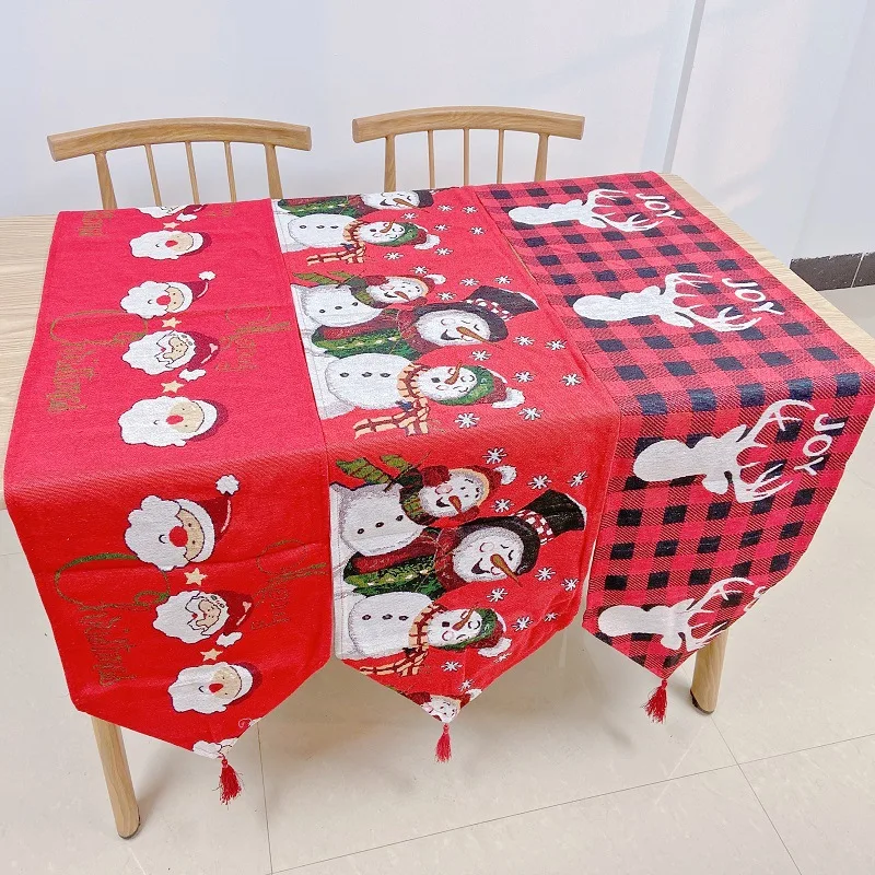 Table Runner Christmas Ornaments Printed Flag Tablecloth Xmas Decorations Tassel Placemat Textile New Year's Hotel Home Decor
Table Runner Christmas Ornaments Printed Flag Tablecloth Xmas Decorations Tassel Placemat Textile New Year's Hotel Home Decor