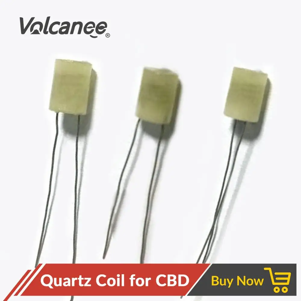 10 шт. нагревательная катушка Volcanee с кварцевой катушкой для картриджа CBD Oill