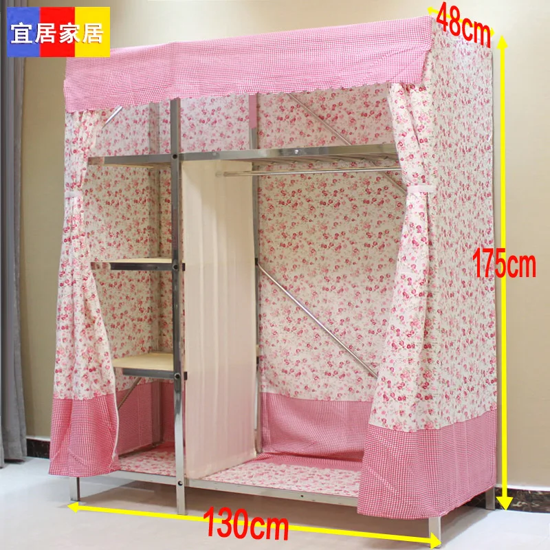 Stainless Steel Simple Cloth Wardrobe Steel Pipe Thickening Thickening All Steel Frame Hanging Folding Double Dustproof Hanger
Stainless Steel Simple Cloth Wardrobe Steel Pipe Thickening Thickening All Steel Frame Hanging Folding Double Dustproof Hanger