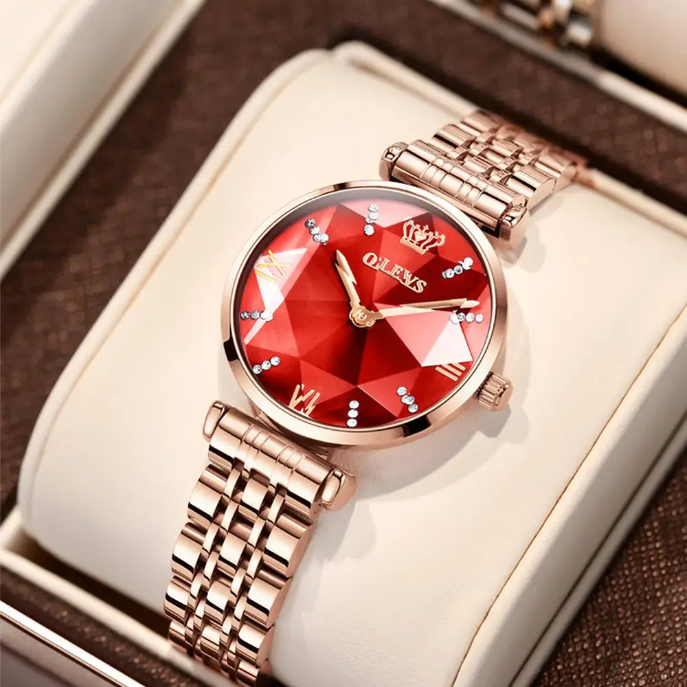 OLEVS Luxury Women's Watch Rose Gold Stainless Steel Waterproof Ladies Watch Dress Woman Wristwatch Gift for Wife Montre Femme
OLEVS Luxury Women's Watch Rose Gold Stainless Steel Waterproof Ladies Watch Dress Woman Wristwatch Gift for Wife Montre Femme